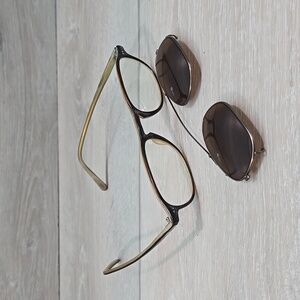 Oliver Peoples Austin Brown Oval glasses Frame Eyeglasses